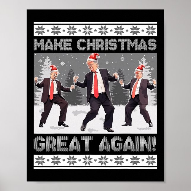 Poster Papais noeis Dança de Trump Tornem o Excelente de  (Frente)