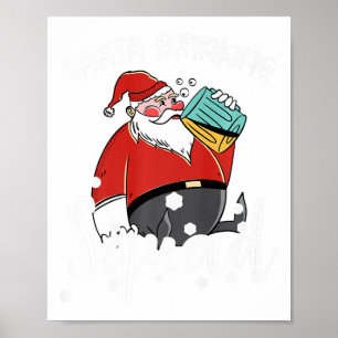Poster Papais noeis De Cerveja Xmas Beer Beer Drinker Cri