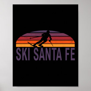 Poster Papais noeis De Esqui Do Novo México Ski Resort Sn