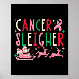 Poster Papais noeis de fita cor-de-rosa cancer Rebelde-fe