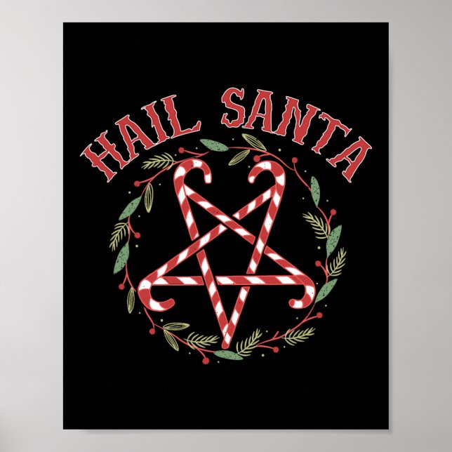 Poster Papais noeis de granizo Natal Krampus Clothing (Frente)