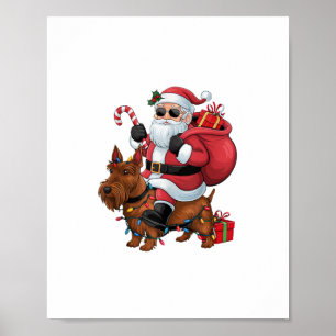 Poster Papais noeis De Iluminação Do Xmas Que Andam Na Es