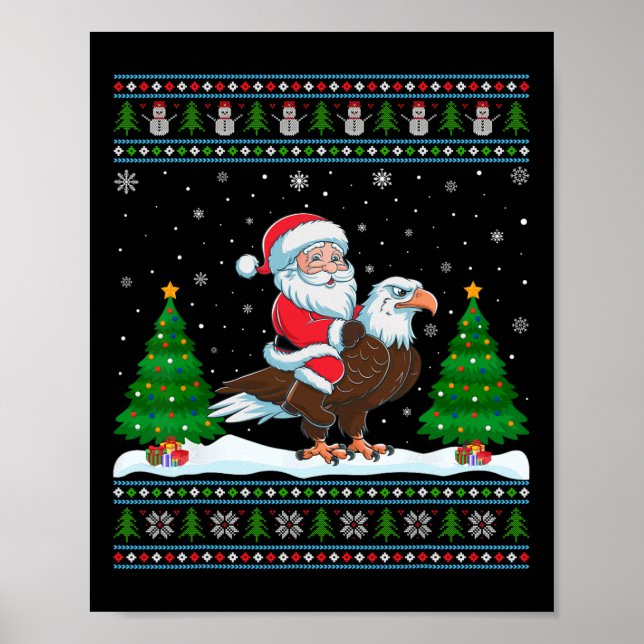 Poster Papais noeis De Iluminação Feia Da Árvore Do Xmas  (Frente)
