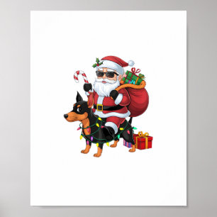 Poster Papais noeis de Iluminação Xmas que Andam por Cach