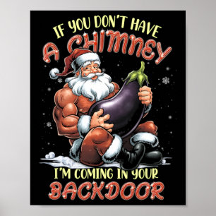 Poster Papais noeis de Insuendo Ual Adulto de Natal Ofens