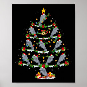 Poster Papais noeis De Luzes De Natal Para Animais De Pet