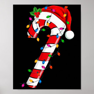 Poster Papais noeis de Natal Candy Cane Xmas Kids Toddler