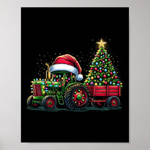 Poster Papais noeis de natal de tratores de Natal Caminhã