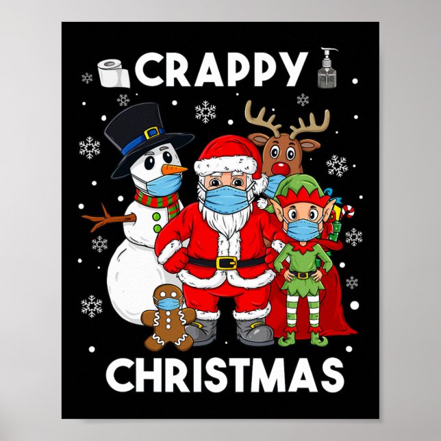 Poster Papais noeis De Natal E Amigos Brincadeiras Crianç (Frente)