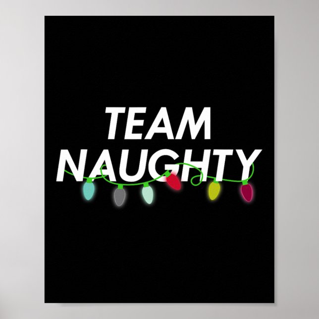 Poster Papais noeis de Natal Feriado Engraçado da Equipe (Frente)