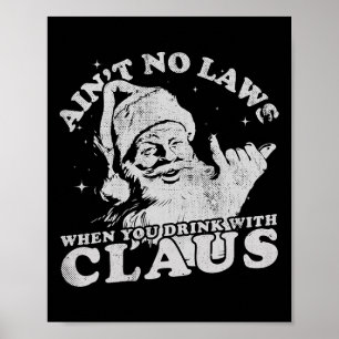 Poster Papais noeis de Natal não são leis quando você beb