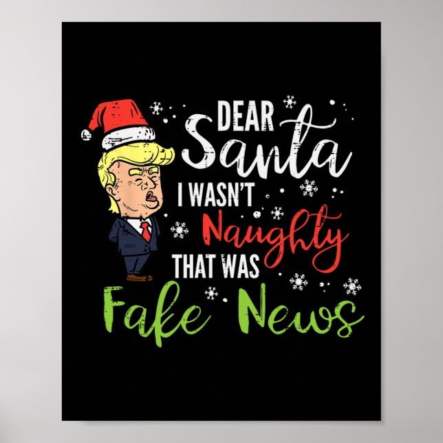 Poster Papais noeis de Natal Notícias falsas Engraçadas X (Frente)