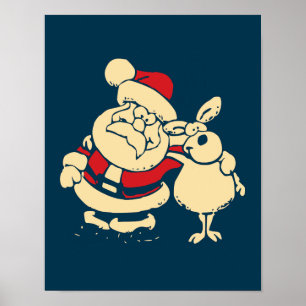 Pôster Papais noeis de Natal retrógrados e o seu Reitor