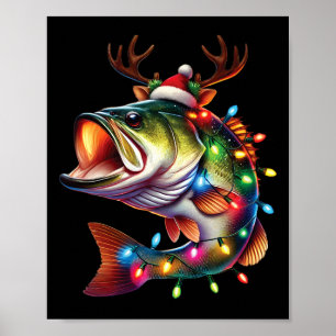 Poster Papais noeis de pescado felizes pescando pasto pes
