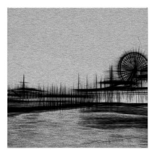 Pôster Papais noeis de ruído branco Monica Pier
