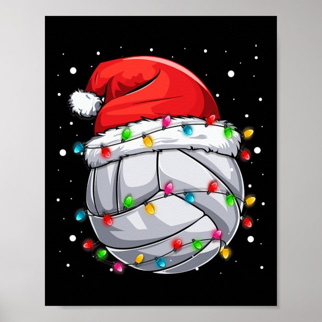 Poster Papais noeis De Voleibol De Natal Xmas Ball Ki De  (Frente)