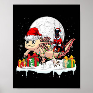 Poster Papais noeis Dobermann Andando Axolotl Proprietári