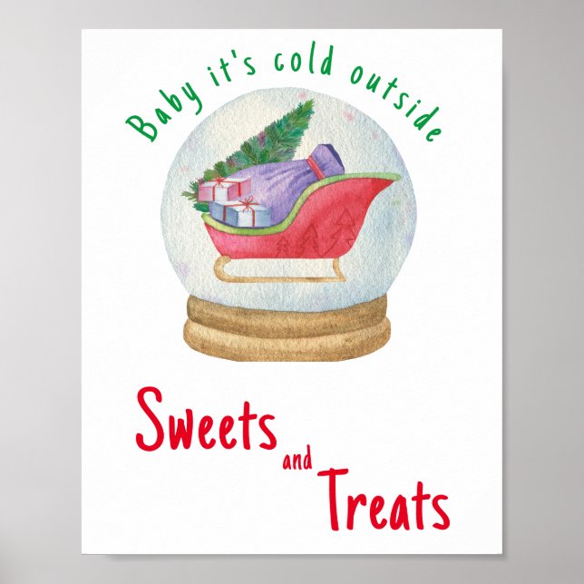 Poster Papais noeis - Doces e guloseimas (Frente)