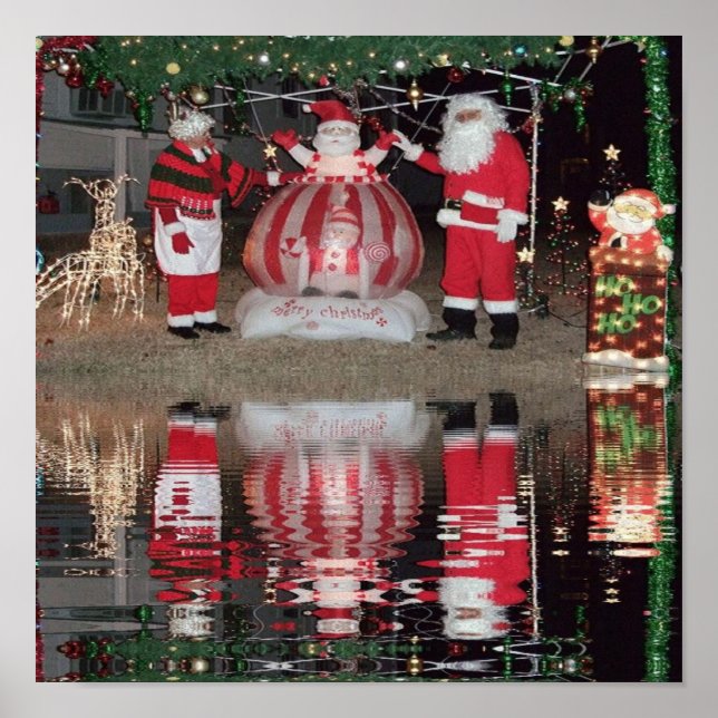 Pôster Papais noeis e Sra. Claus (Frente)