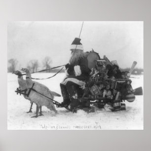 Poster Papais noeis e Sua Reindeer Turca