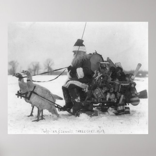 Poster Papais noeis e Sua Reindeer Turca (Frente)