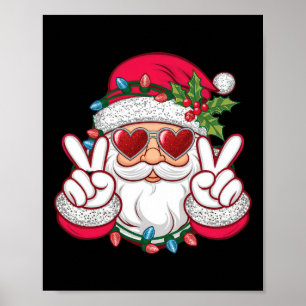 Poster Papais noeis Enfrentam Retrornos Pulmões Natal Hom
