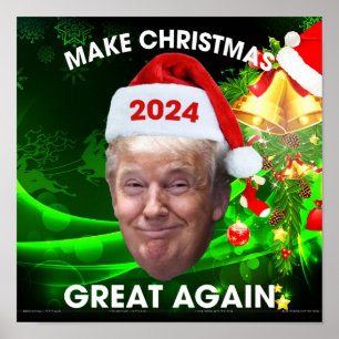 Poster Papais noeis engraçados Trump 2024 Tornem Excelent