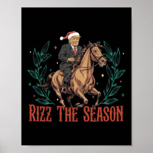 Poster Papais noeis Engraçados Trump Rizz A Época Faz Exc