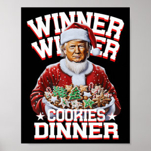 Poster Papais noeis Engraçados Vencedores de Natal Cookie