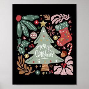 Poster Papais noeis Esquadrão Feliz Natal Família Pajamas