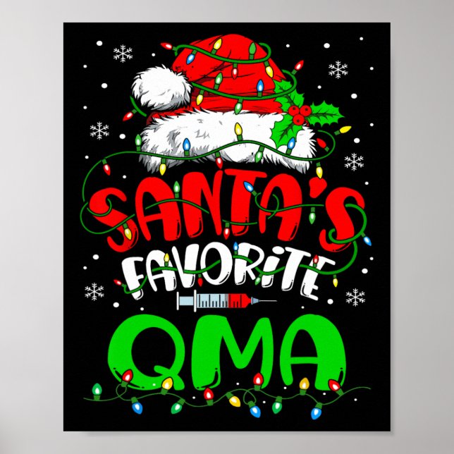 Poster Papais noeis Favoritos Qma Christmas — Ajuda Médic (Frente)