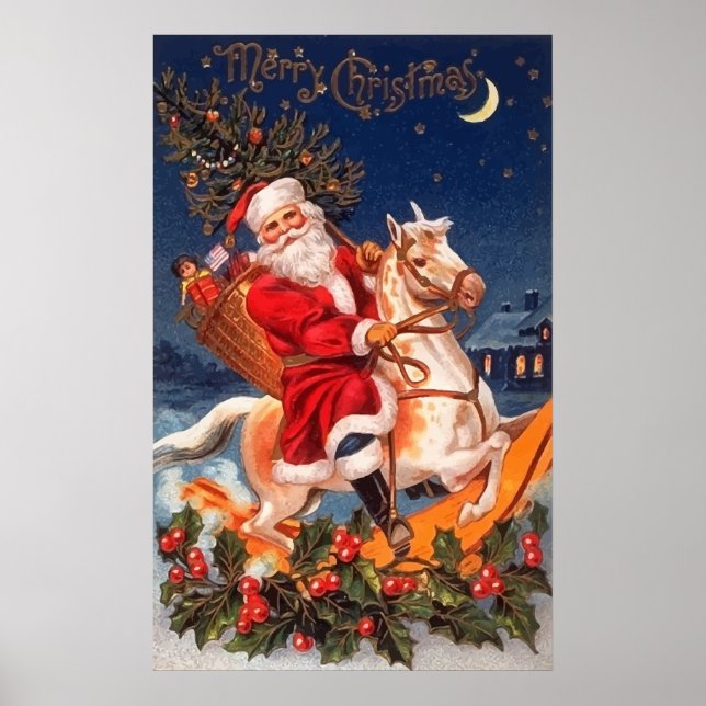 Poster Papais noeis Feliz Natal (Frente)