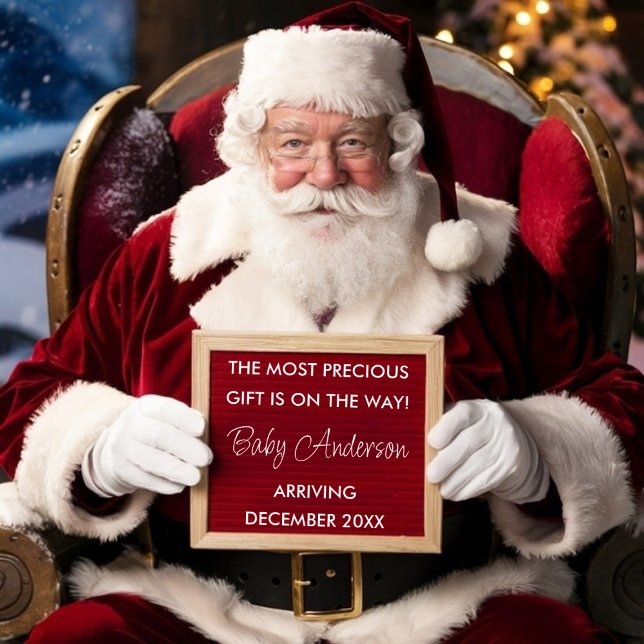 Poster Papais noeis Feriados de Natal Anúncio de Gravidez (Criador carregado)