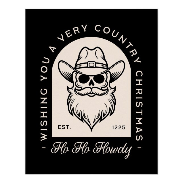 Pôster Papais noeis góticos escuros - estética natalícia (Frente)