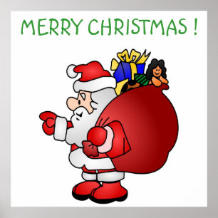 Poster papais noeis "MERRY CHRISTMAS"