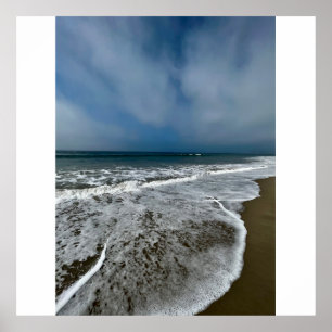 Poster Papais noeis Monica Beach no outono.