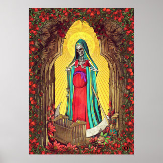Poster Papais noeis Muerte Tarot - Santa Morte