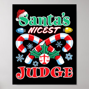 Poster Papais noeis Nicest Juiz Engraçado Natal Bela