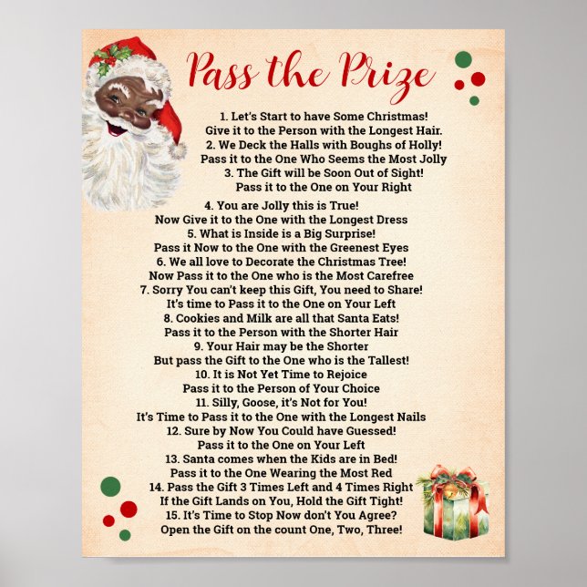 Poster Papais noeis Passa o Prêmio Poem Sinal de Natal (Frente)