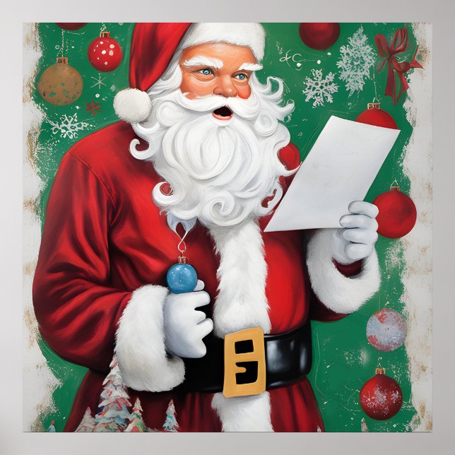 Poster Papais noeis personalizados acreditam em arte, Pap (Frente)