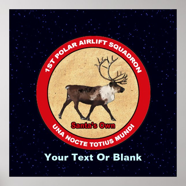 Poster Papais noeis Próprios - Esquadrão de Aeronave Pola (Frente)