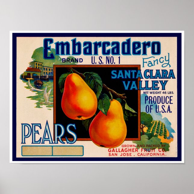 Poster Papais noeis Ricos Embarcadero Clara Pears (Frente)