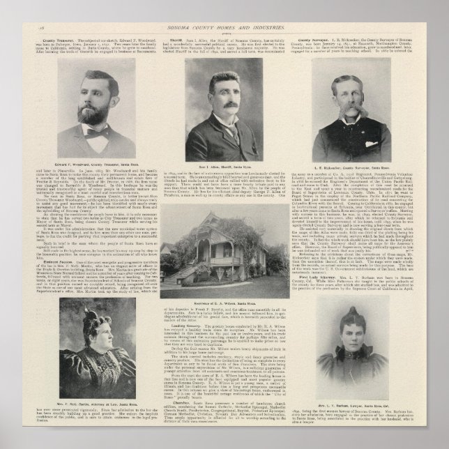 Pôster Papais noeis Rosa, Califórnia (Frente)