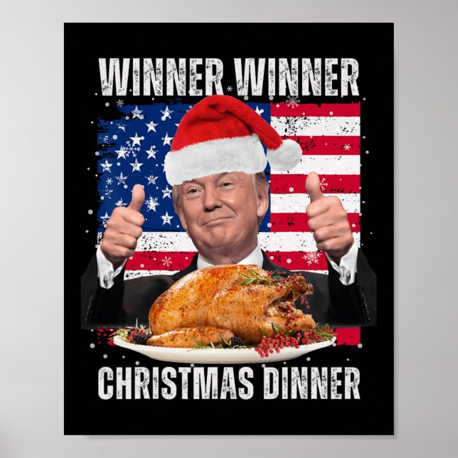 Poster Papais noeis Tremem o Natal Humor Engraçado Trump  (Frente)