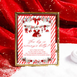 Poster Papais noeis Vermelho bebê Como grande é a Mamãe