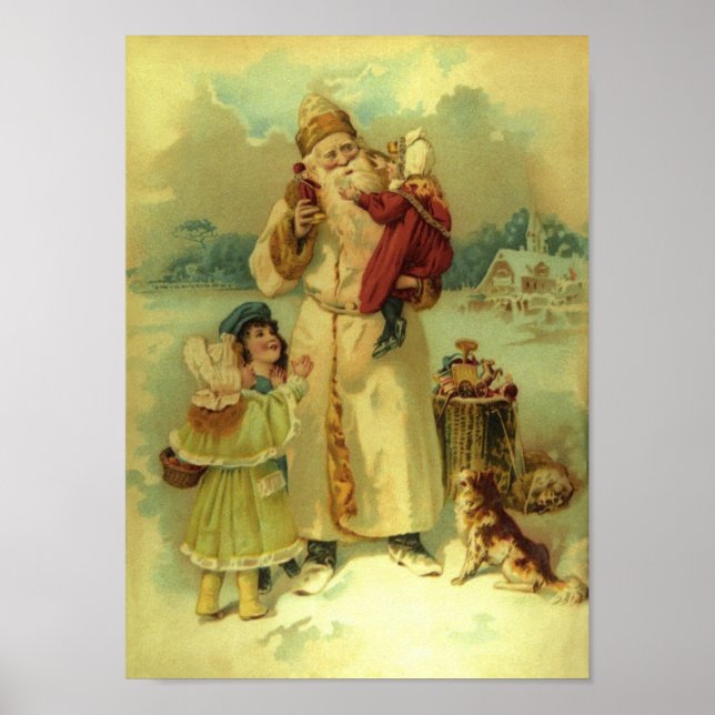 Poster Papais noeis Vintage - 1890 (Frente)