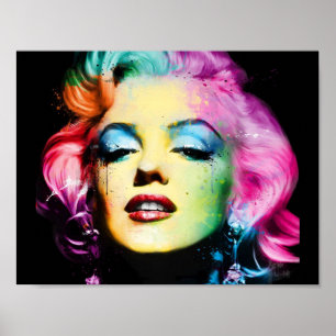 Pôster Papel afixar Marylin Monroe POP Arte (mate)