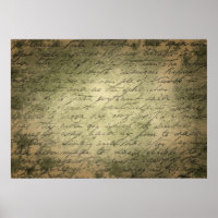 Papel antigo - letra de escrevendo