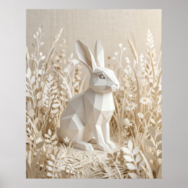 Poster Papel Coelho Prado de Linho