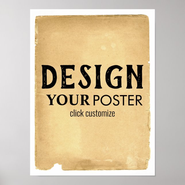 Poster Papel de Fundo de Pergaminho Antográfico Personali (Frente)